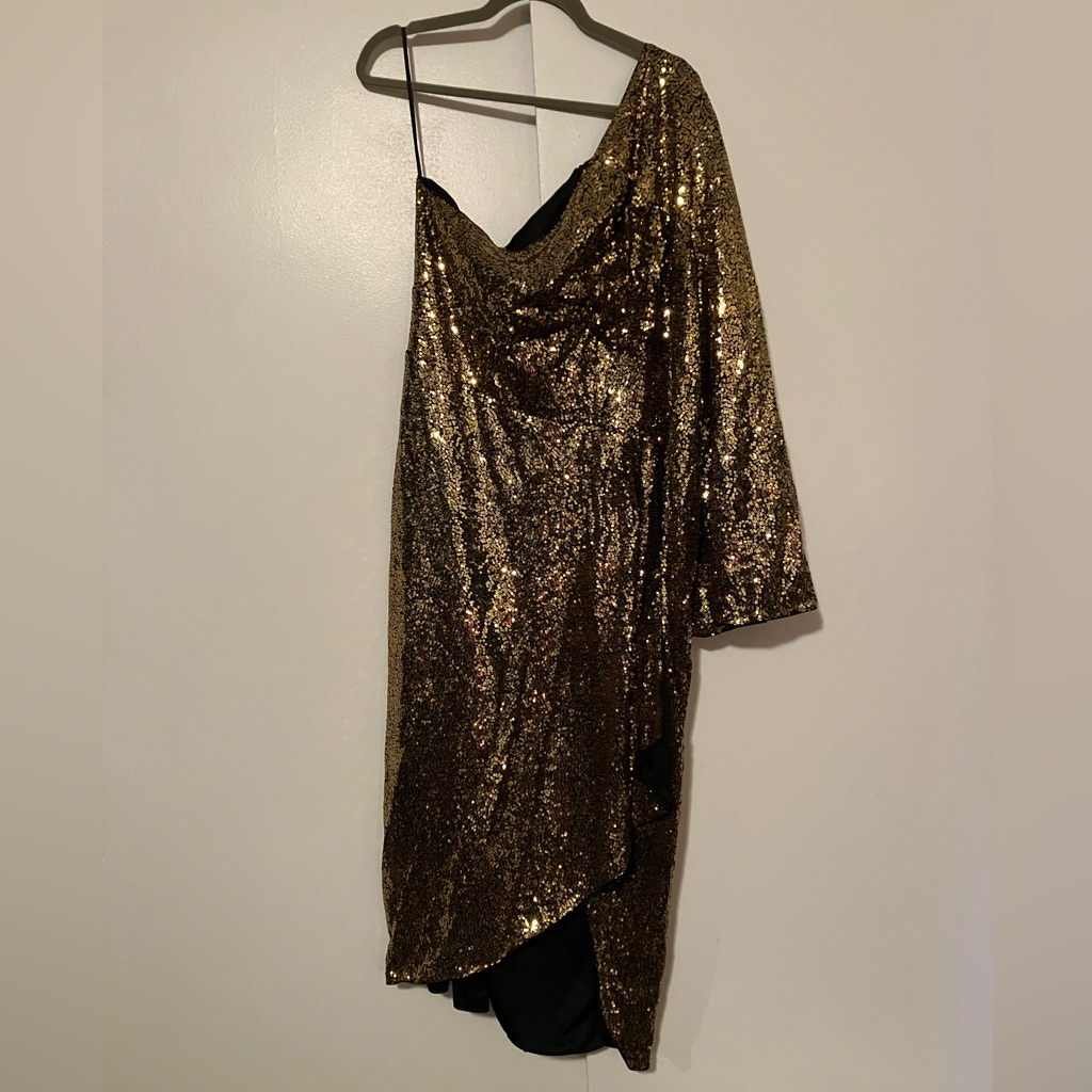 3x Glitz And Glam Dress In Gold — image 3 of 7